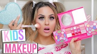 FULL FACE USING ONLY KIDS MAKEUP TUTORIAL [upl. by Rhodes]