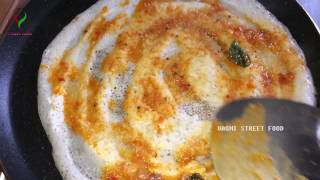 How to Make ERRA KARAM DOSA Recipe  Very Spicy BREAKFAST Kadapa Karam Dose  STREET FOOD 😋💯💲🇮🇳 [upl. by Anilahs]