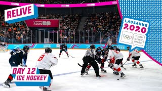 RELIVE  Ice Hockey  USA vs CANADA  Mens Semifinal  Day 12  Lausanne 2020 [upl. by Akemeuwkuhc450]