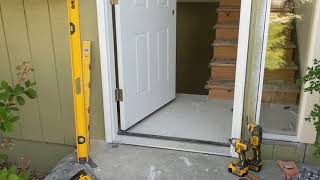 Jeld Wen Front Door Installation  Really crappy products and craftsmanship PART 1 [upl. by Felike]