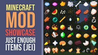 Minecraft Mod Showcase Just Enough Items JEI [upl. by Aemat]