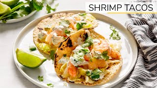 SHRIMP TACOS  easy healthy recipe [upl. by Fleisher]