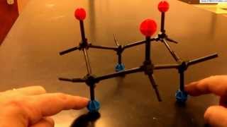 Cyclohexane RingFlip with Molecular Models [upl. by Enitsuj]