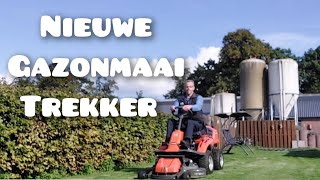 NIEUWE GAZONMAAI TREKKER  Boer Gerrit vlogt [upl. by Tletski]