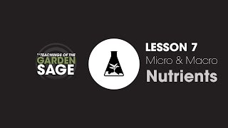 Macro Vs Micro Plant Nutrients  Lesson 7 [upl. by Kaya]