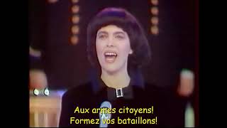 La Marseillaise  Mireille Mathieu  lyrics [upl. by Indys]