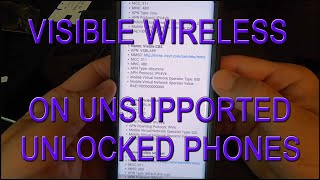 Visible Wireless Activation on Unsupported or Unlocked Phones  APN Setup Guide [upl. by Clover]