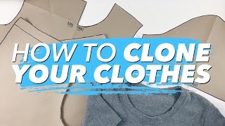 How to Make Patterns from Your Clothes CLONE YOUR WARDROBE  WITHWENDY [upl. by Ilajna769]