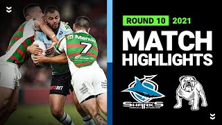 Sharks v Rabbitohs Match Highlights  Round 10 2021  Telstra Premiership  NRL [upl. by Luci113]