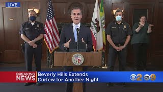 Mayor Garcetti Announces Another Citywide Curfew For Sunday [upl. by Ahsenot]