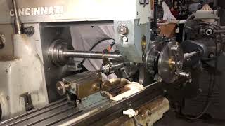 Spiral  Helical Gear Cutting  Cincinnati universal horizontal mill [upl. by Valdes]