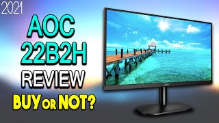 AOC 22B2H LED Monitor Review  Buy or Not  Best Budget Monitor 2021 [upl. by Sheepshanks]