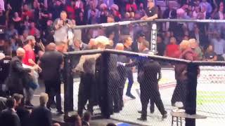 UFC 229 BEST ANGLE ON CAGE BRAWL 😱 Conor vs Khabib [upl. by Baylor699]