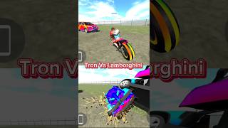 Lamborghini Vs Tron Bike Race [upl. by Larok]