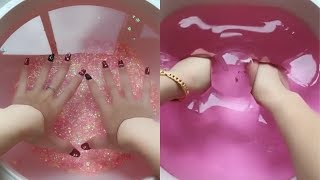 Jiggly watery slime  Most satisfying slime ASMR video compilation [upl. by Suoivatco]