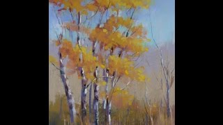 Sunday Studio Aspen Trees in Pastel Painting Demo [upl. by Hukill]