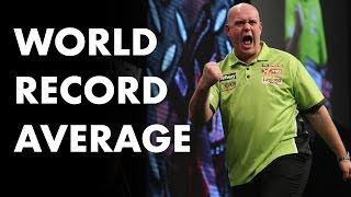 World Record Average Michael van Gerwen averages 1234 INCREDIBLE [upl. by Holmun]