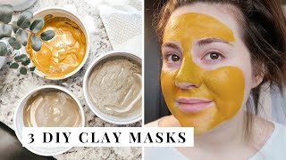 3 DIY CLAY FACE MASK RECIPES  Easy DIY Clay Mask Recipe So cheap  Julia Rae [upl. by Notslar]