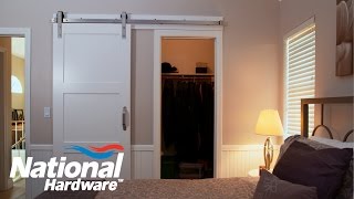 Easy DIY Project  Interior Sliding Door Kit Installation  National Hardware [upl. by Nowyt]