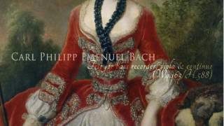 C Ph E Bach  Trio for bass recorder viola amp continuo in F Wq1631 H 588 [upl. by Esinrahs357]