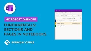 Structuring OneNote with Sections and Pages [upl. by Airehtfele]