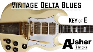 Vintage Delta Blues in E  Guitar Backing Track [upl. by Stewart]