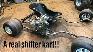 Building a YZ85 shifter kart part 1 [upl. by Ymerrej]