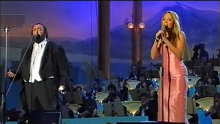 HDUNEDITED VOCALS Mariah Carey amp Pavarotti  Hero live at Pavarotti amp Friends June 1st 1999 [upl. by Sidell213]