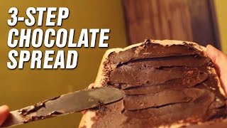 3Step Chocolate Spread  Quick amp Easy Chocolate Recipe [upl. by Wampler]