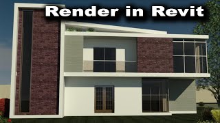 Rendering in Revit [upl. by Ahtanaram]