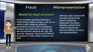 What is Difference Between Fraud amp Misrepresentation [upl. by Tindall]