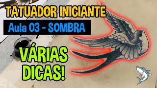 Curso básico de tatuagem grátis  Aula 03 Sombra [upl. by Esinel114]