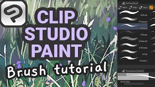 Tutorial How To Make Custom Brushes In Clip Studio Paint [upl. by Alletniuq41]