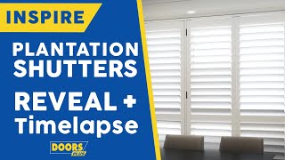 Plantation Shutters Home Transformation  Doors Plus [upl. by Gudrin]