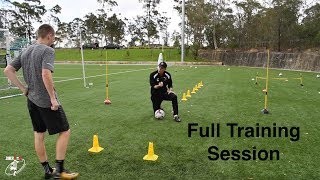 FULL SESSION  Loads of different football drills  Joner Football [upl. by Lisab577]