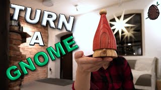 TURN A  GNOME  ON A WOOD LATHE – Wood turning a Christmas Gnome [upl. by Eenaj]