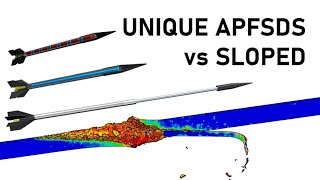 TELESCOPIC SEGMENTED amp JACKETED APFSDS vs SLOPED ARMOUR  Unique APFSDS Vol 5 [upl. by Brezin]