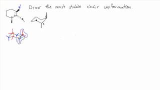 Most stable conformation Chair Cyclohexane [upl. by Morel]