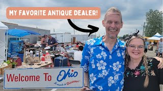 Ohios BIGGEST Flea Market Buying amp Selling Vintage and Antiques [upl. by Alyakcm994]