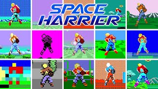 Space Harrier  Versions Comparison HD 60 FPS [upl. by Ralli]