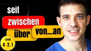 Time Prepositions German  seit zwischen über and von…an  A2 Level  YourGermanTeacher [upl. by Nahem]