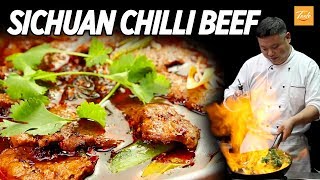 Mouthwatering Szechuan Beef • Sichuan Recipe • Taste Show [upl. by Ainoz]