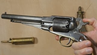 An antique percussion revolver and how it works [upl. by Aikkin]