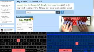 What Typing 100 WPM Looks Like QWERTY vs Dvorak [upl. by Saylor]