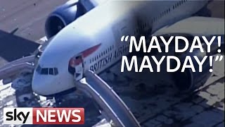 British Airways Fire Pilots Mayday Emergency Call [upl. by Frankel842]