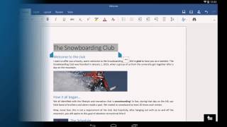 Word for Android tablet Getting started [upl. by Atiniv]