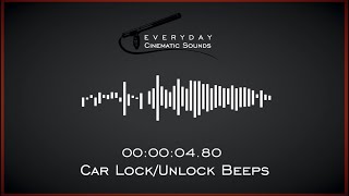 Car LockUnlock Beeps  HQ Sound Effects [upl. by Akapol198]