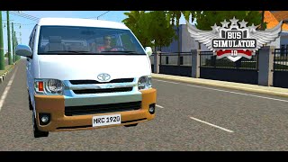 V10 Toyota Hiace GL Grandia BUSSID MOD [upl. by Aizahs]