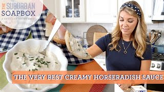 Easy Creamy Horseradish Sauce Recipe [upl. by Valerye]