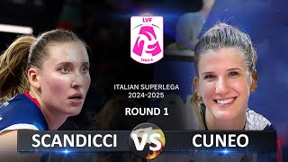 Scandicci vs Cuneo  Italian Volleyball LVF SerieA1 20242025 [upl. by Nilrem15]